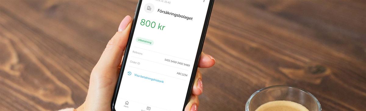 Närbild på mobil