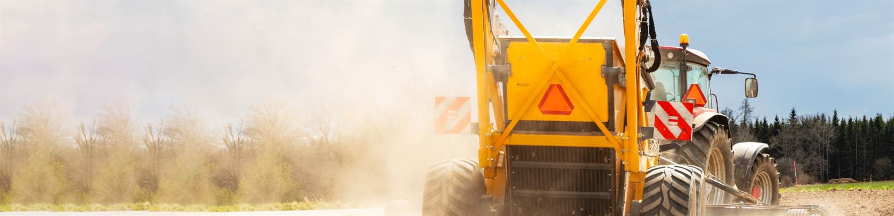 En maskin som skördar