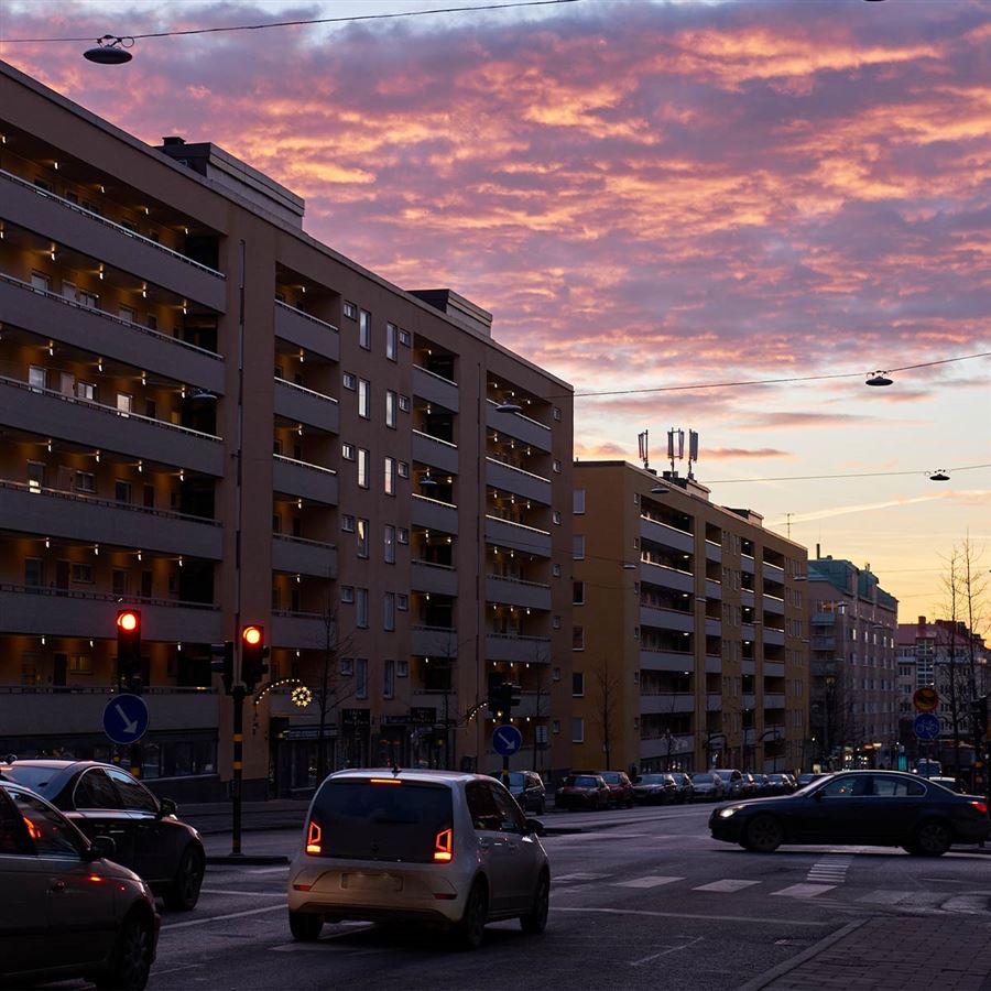 Bostadshus i Stockholm.