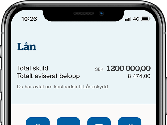 Låneöversikt i appen