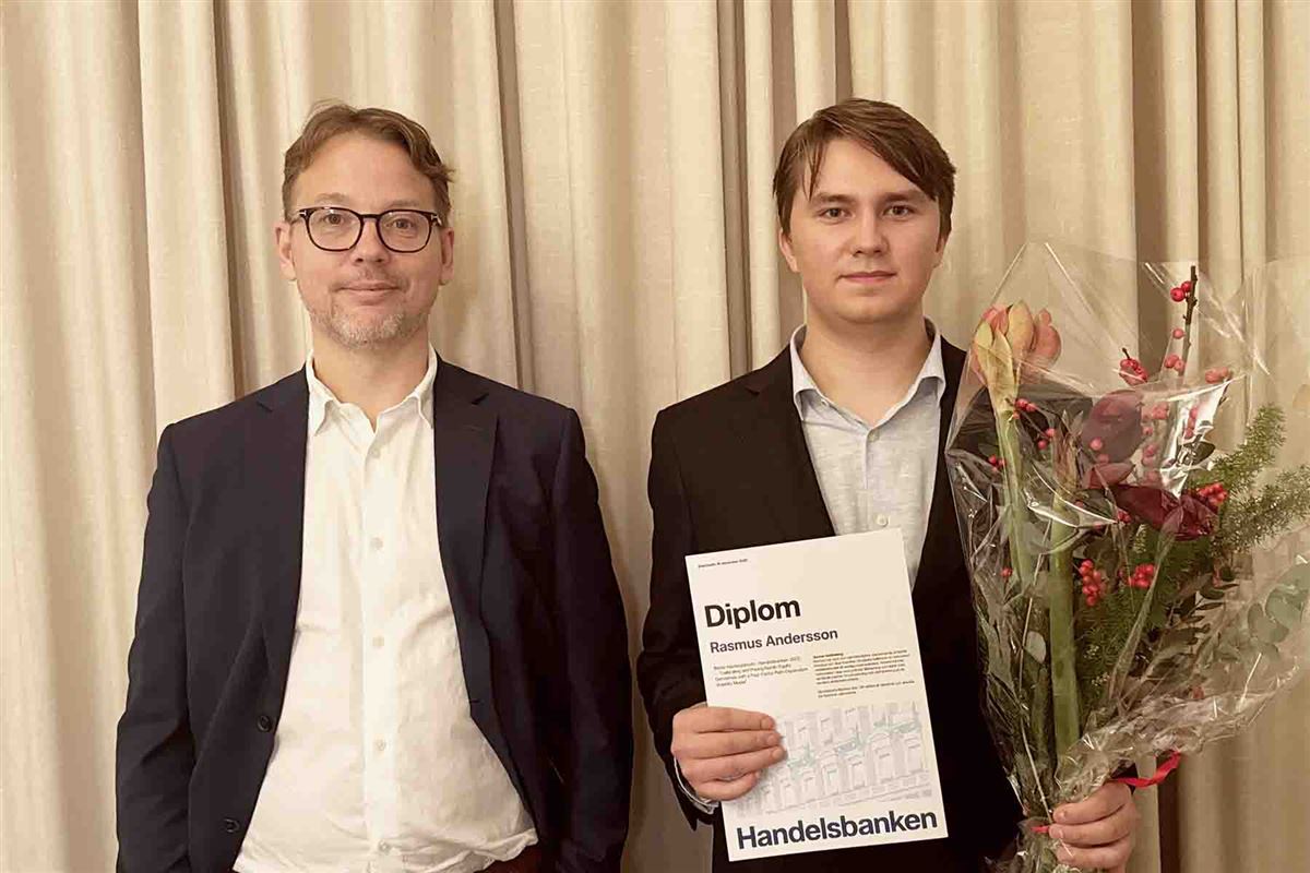 Vinnaren av uppsatspriset 2025.